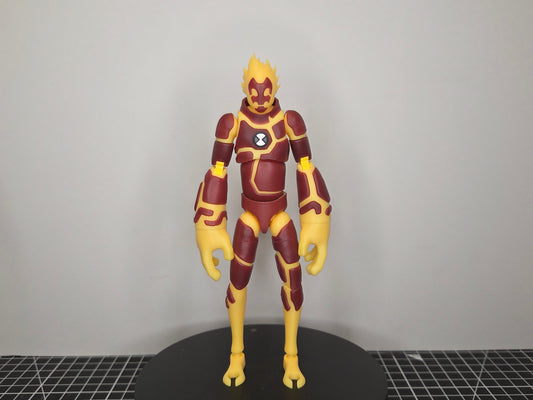 Custom Blue Heat Alien Full 3D Print Figure